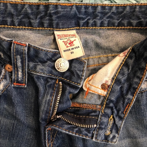 SOLD True Religion Distressed Flare Jeans - Picture 11 of 12